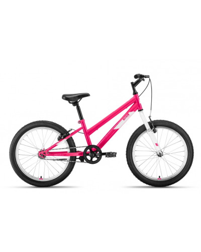 Велосипед ALTAIR MTB HT 20 LOW (20" 1 ск. рост. 10.5") 2022, розовый/белый, IBK22AL20086