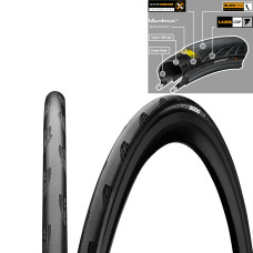 Покрышка Continental Grand Prix 5000 Tubeless, 25 - 622, 28" | 700 x 25C, складная, BlackChili – Vec