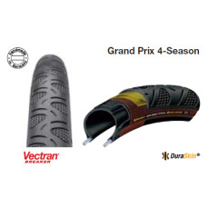 Покрышка Continental Grand Prix 4-Season, 700 x 23C, (23-622) складная, 2x Vectran™Breaker – DuraSki