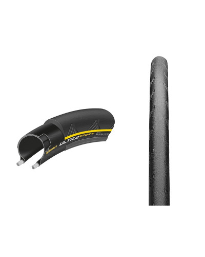 Покрышка Continental Ultra Sport II, 700 x 25C, 25-622, чёр./жёлт. PureGrip Compound – Performance –