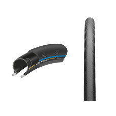 Покрышка Continental Ultra Sport II, 700 x 25C, 25-622, чёр./син. PureGrip Compound – Performance – 