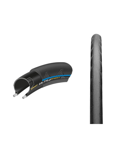 Покрышка Continental Ultra Sport II, 700 x 25C, 25-622, чёр./син. PureGrip Compound – Performance – 