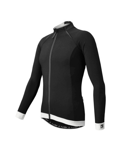 Велокуртка 12-684 Bernalda J-658LW Black/Blue Men Water Repel Thermal LS Jersey уровень PRO с длин. 