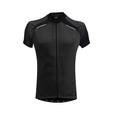 Велофутболка  12-576 детская Firenze Kids J-730-7-K Black Kids SS Jersey с молнией M(10) черная FUNK