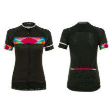 Велофутболка 12-771 женская Nugola JW-854 Black Women PRO SS Jersey черная с цвет. вставками M FUNKI
