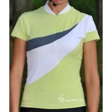 Велофутболка 8-7059547 женская Lady Stretch Grn/Wht св.зелено-бело-серая S AUTHOR (Чехия)