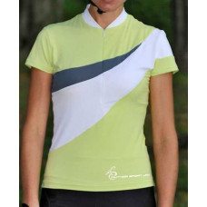 Велофутболка 8-7059549 женская Lady Stretch Grn/Wht св.зелено-бело-серая L AUTHOR (Чехия)