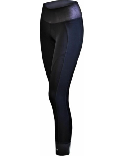 Велоштаны  12-566 женские длинные Olbia S-138- B13 Black Women Active Tights with Bottem Reflective 