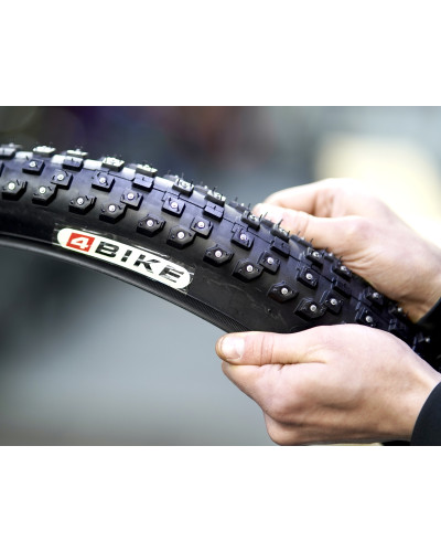 Покрышка шипованная зимняя 27.5" × 2.10 4 ряда, 384 шипа 4BIKE 