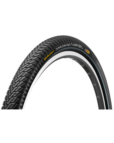 Покрышка Continental TopContact Winter II, 26 x 2.2 (55-559), чёр.-чёр., Reflex. Зимняя резина "липу