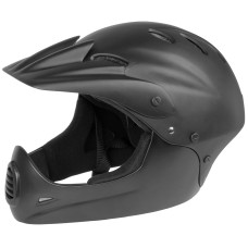 Шлем 5-731140 Freeride/DH/BMX FullFace ABS hard shell суперпрочн. 17отв. 54-58см (M) черный матовый 