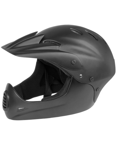 Шлем 5-731140 Freeride/DH/BMX FullFace ABS hard shell суперпрочн. 17отв. 54-58см (M) черный матовый 