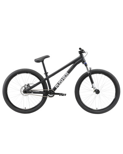 Велосипед Stark'22 Pusher-1 Single Speed черный/серый L