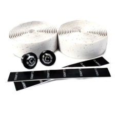 Лента на руль 3-122 CHBT корковая+крепеж+заглушки на руль белая CLARK`S