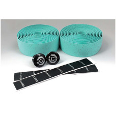 Лента на руль 3-161 CHBT корковая+крепеж+заглушки на рул аквамариновая CLARK`S