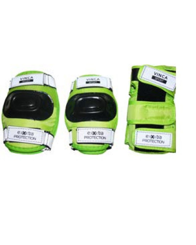 Комплект защиты детский Night Vision (наколенник, налокотник, наладонник), размер M,  Vinca Sport
