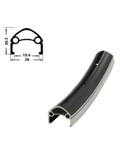 Обод 26" 00-180940 H35231 двойной с инд.износа (559х26/19,4х20,3мм 32отв.) черный