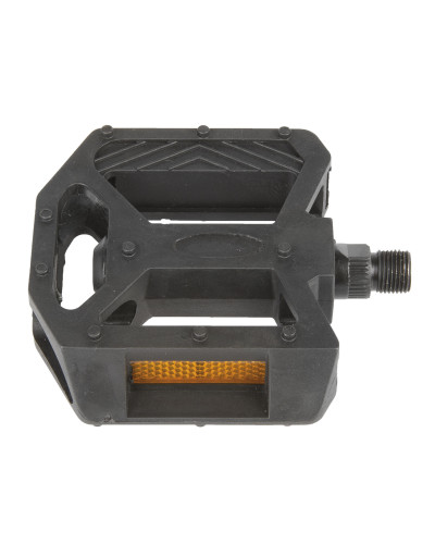 Педали 5-313311 пластик. BMX широкие шарикоподш. резьба 1/2" с отраж. (50) черные
