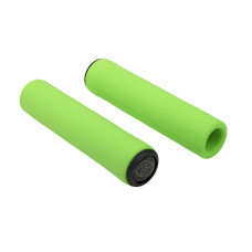 Ручки 8-33402032 на руль AGR SILICONE ELITE 130мм Green-Neon 96г. силиконовые неоновые AUTHOR NEW