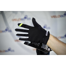 Перчатки 100% Ridefit gloves черный/синий/белый, р-р M, на липучке