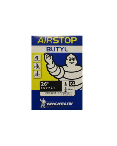 Камера  MICHELIN C4 AIRSTOP 37/62X559 26х1,5-2,5  PR 60mm вентиль PRESTA 125199