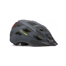 Шлем 8-9001661 с сеточкой PULSE LED X8 16отв. СВЕТОДИОД.ФОНАРИК 6д/2ф мат. темн.серый 58-61см AUTHOR