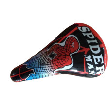 Седло 00-170750 детское универс.12-16" с зажимом. дизайн "SPIDER MAN" красно-черное HORST