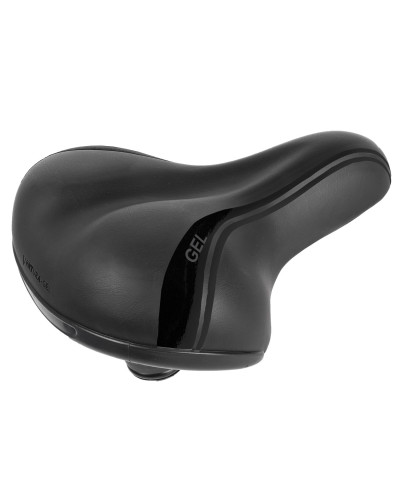 Седло 5-250082 комфорт GEL 254х208мм с закрыт. резин. пружинами-эластомер + гель. с боковой защитой 
