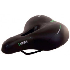 Седло комфортное, 260*220мм, черное, Vinca Sport