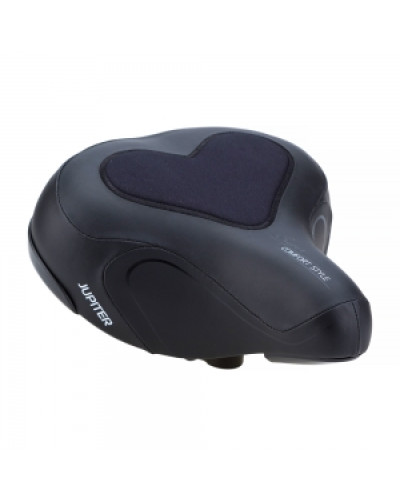 Седло комфортное с гелем, 260*230мм, черное, европодвес Vinca Sport