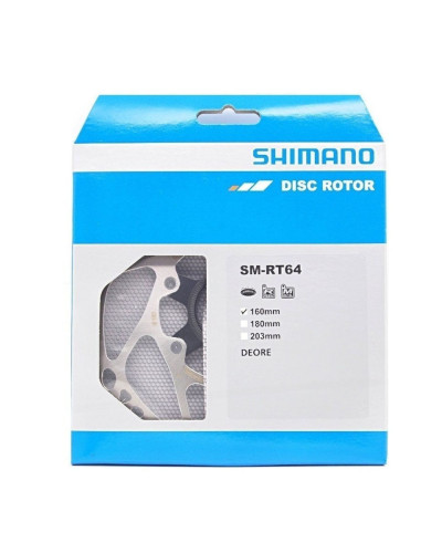 Ротор дискового тормоза 180мм Center Lock SHIMANO Deore SM-RT64