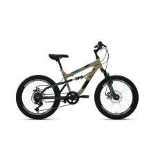 ALTAIR MTB FS 20 disc (20" 6 ск. рост 14"), бежевый/черный, RBKT02N06004