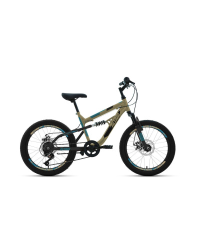 ALTAIR MTB FS 20 disc (20" 6 ск. рост 14"), бежевый/черный, RBKT02N06004