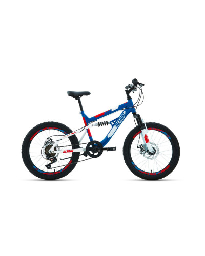 ALTAIR MTB FS 20 disc (20" 6 ск. рост 14"), синий/красный, RBKT02N06003