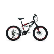 ALTAIR MTB FS 20 disc (20" 6 ск. рост 14"), черный/красный, RBKT02N06002