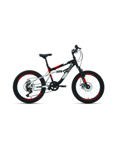 ALTAIR MTB FS 20 disc (20" 6 ск. рост 14"), черный/красный, RBKT02N06002