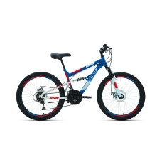 ALTAIR MTB FS 24 disc (24" 18 ск. рост 15"), синий/красный, RBKT02N4P003