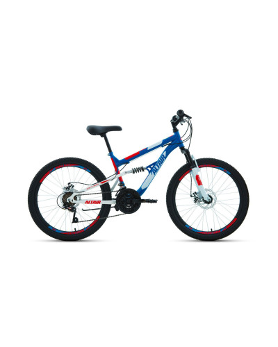 ALTAIR MTB FS 24 disc (24" 18 ск. рост 15"), синий/красный, RBKT02N4P003