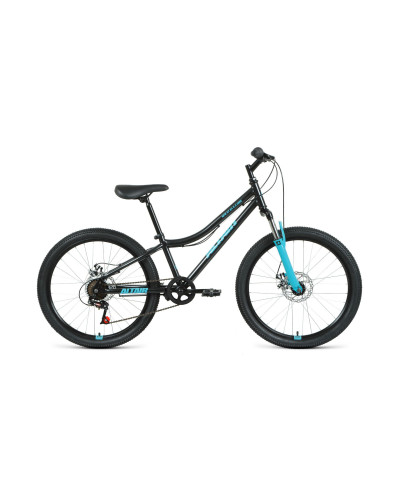 ALTAIR MTB HT 24 2.0 disc (24" 6 ск. рост 12"), черный/бирюзовый, RBKT11N4P002