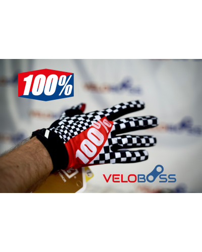 Перчатки 100% Airmatic gloves chess, р-р L, на липучке