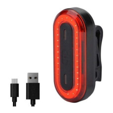 Велофонарь задний Briviga USB 40.Яркие COB диоды в пластиковом корпусе, до 40 лм. Встроенный аккумул