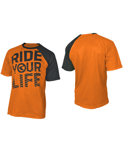 Джерси с коротким рукавом RIDE YOUR LIFE Enduro, полиэстер, оранжевое, XL