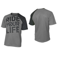 Джерси с коротким рукавом RIDE YOUR LIFE Enduro, полиэстер, серое, S