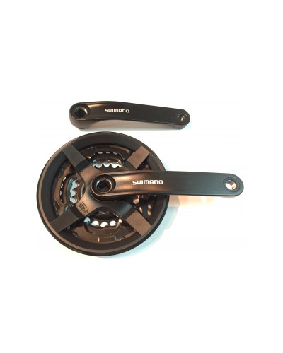 Система TOURNEY SHIMANO 48/34/24 AFCTY301C888CL 6-8ск.170мм с защитой черная SHIMANO