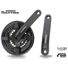 Система TOURNEY SHIMANO 48/34/24 AFCTY301C888CL 6-8ск.170мм с защитой черная SHIMANO