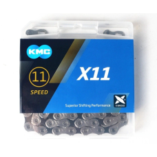 Цепь KMC Х-11 114звеньев 1/2"x11/128" с замком в комплекте для систем SHIMANO/SRAM/CAMPAGNOLO в плас