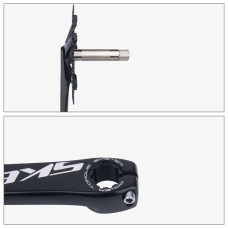 Система шатунов SKEACE 48 зубов, BCD 144, под полую ось, шатуны 165 мм. ЧЕРНЫЕ для трековых велосипе