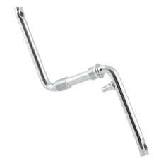 Шатуны 5-359393 BMX 152мм сталь лев. 7/8"х24TPI прав.15/16"х24TPI педал. резьба 1/2" серебр.