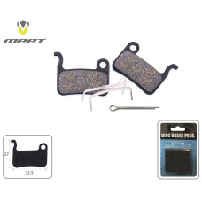Тормозные колодки MEET для дискового тормоза SHIMANO M975/M965, M775/M776/M765, M585, M665, Saint M8