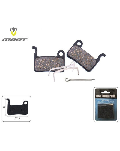 Тормозные колодки MEET для дискового тормоза SHIMANO M975/M965, M775/M776/M765, M585, M665, Saint M8